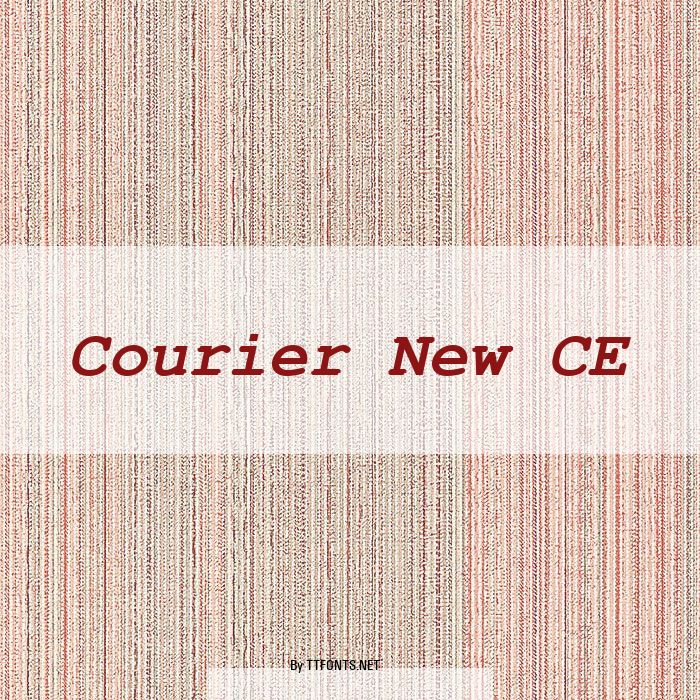 Courier New CE example